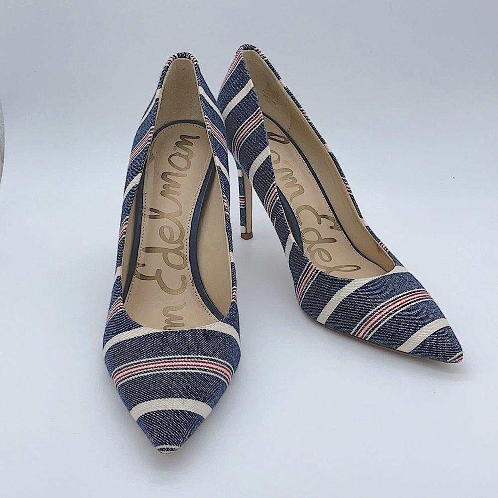 Sam Edelman Hazel pumps, denim, size 9